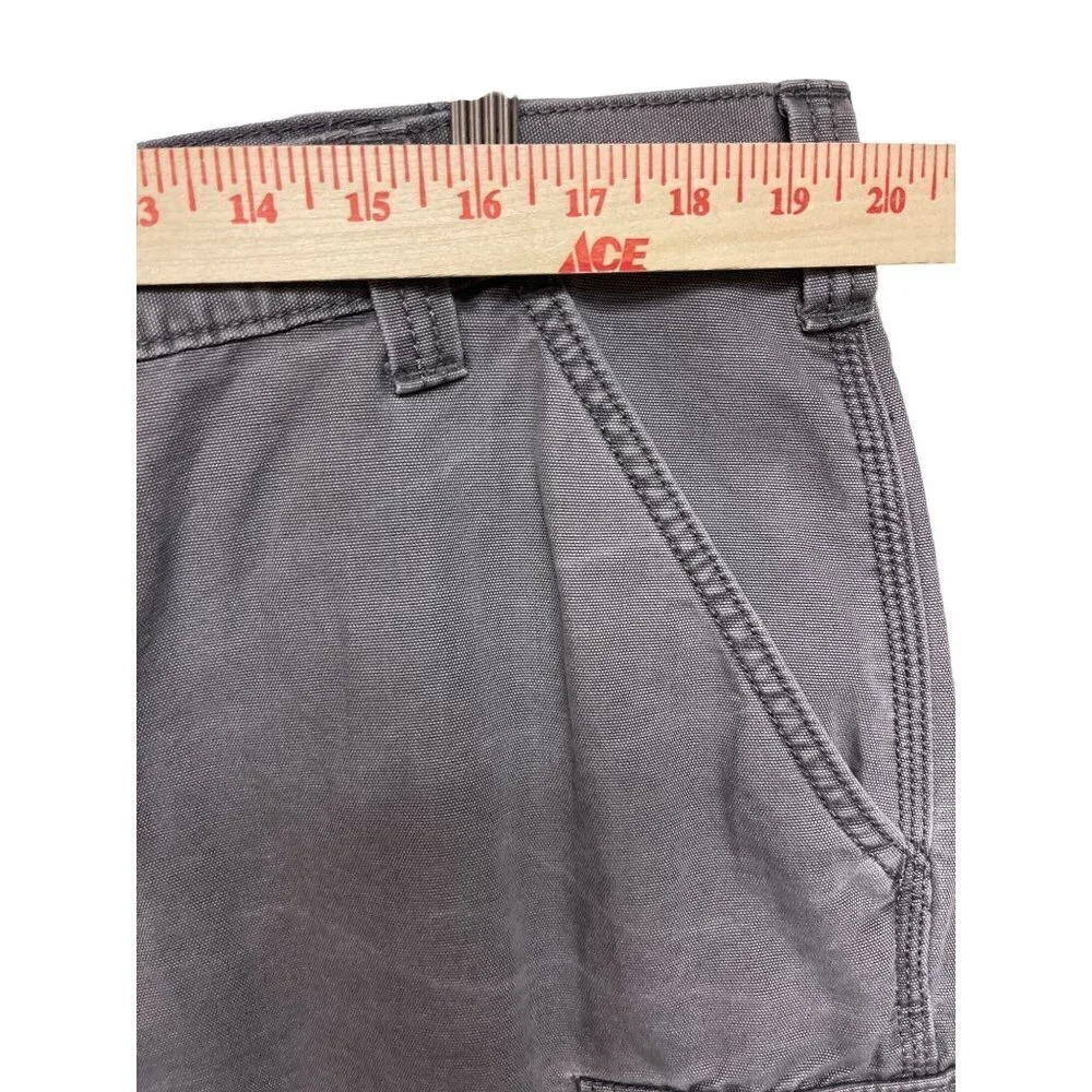 Carhartt Relaxed Fit Grey Cargo Denim Jean Shorts Men's Size 42